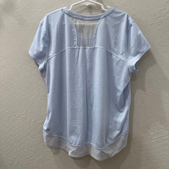 Athleta Girl Blue On the Move Mesh Short Sleeve Tee - Picture 4 of 8